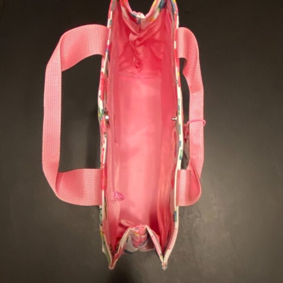 DONE Floral Tote Bag 100% cotton outside/Nylon inside Zipper Pocket - Picture 5 of 9